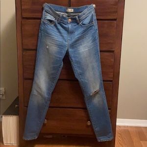 Madewell 9” High Riser Skinny Skinny Jeans sz 28